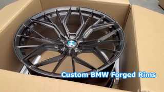 সাটিন গ্রে 18"~23" BMW গাড়ির জন্য কাস্টম 1-PC নকল রিম