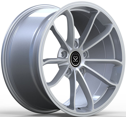 পোর্শ 991 এর জন্য 19x8.5 19x11 সিলভার 1 পিস নকল চাকার মনব্লক অ্যালয় রিম 5x130