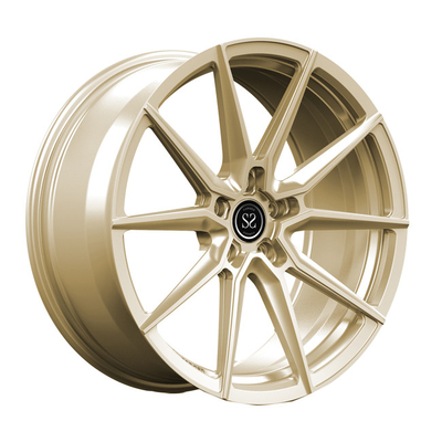 মনোব্লক 1 পিসি নকল চাকা 20 ইঞ্চি 20x10.5 BMW M5 বিলাসের জন্য ব্রাশড গোল্ড