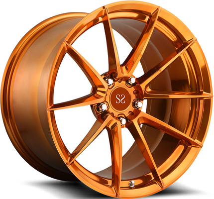 টেসলা মোডি ওয়াই 19x8.5 19x11 এর জন্য পালিশ গোল্ড 1 পিস কার অ্যালয় রিমস সাটিন
