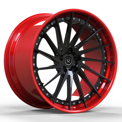 Mustang GT500 লাল নকল 1-PC অ্যালয় রিমস 6061-T6 অ্যালুমিনিয়াম অ্যালয় দিয়ে তৈরি