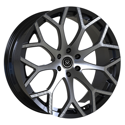কাস্টম ভাঁজ Monblock চাকার 6-120 21x9.0 কালো Brushed মুখ জন্য ক্যাডিল্যাক SRX GMT166