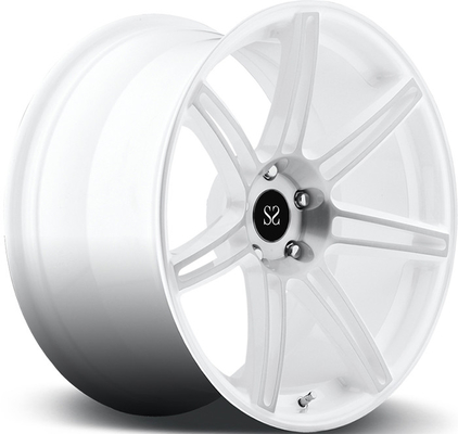 18 19 20 21 22 23 24 ইঞ্চি Monoblock CLS 350 চাকার জন্য অ্যালুমিনিয়াম খাদ কাস্টম সাদা শৈলী রিমস