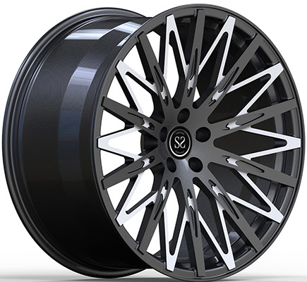 22x9.5/ET 12/22x11ET 32 PCD 5x112/CB 66.6 পিস্তল ধাতু এবং সাদা মুখের রিমস BMW 760e 2023 এর জন্য