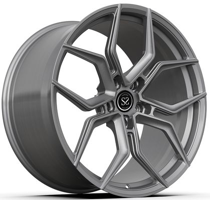 21x9.5ET46/21x11ET58 5x130/71.6 ধূসর কাস্টম 1-পিস ফোরজড রিমস PORSCHE CAYENNE এর জন্য