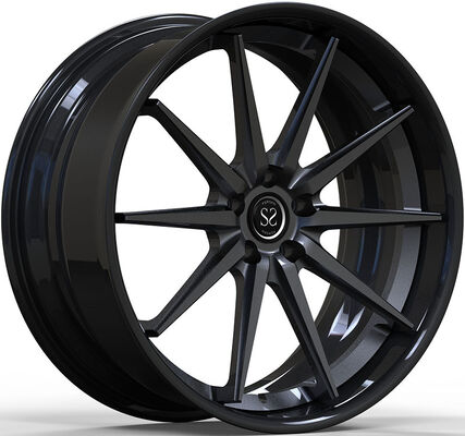 VW caddy C20 18x8.0 Custom 2-PC Forged Rims Grey Disc and Black Barrels