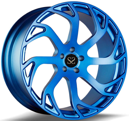 Ford 5x108 এর জন্য 6061-T6 অ্যালুমিনিয়াম অ্যালয় দিয়ে তৈরি কাস্টম ব্লু 20 নকল চাকা