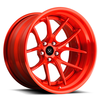নিসান GTR 5x114.3 19 20 21 ইঞ্চির জন্য অ্যালুমিনিয়াম অ্যালয় স্ট্যাগার্ড 3 পিস নকল চাকা