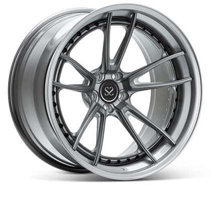 2 রঙের অবতল 21 ইঞ্চি Gtr 5x120 নকল চাকা