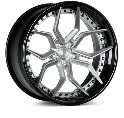 H-PCD 5X114.3 সহ ক্যাডিলাক ফেরারি 5x120 নকল চাকার A6061 T6 অ্যালয়