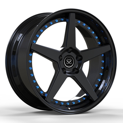 VW 20x9 5x112 5x120 এর জন্য A6061 T6 সাটিন গান মেটাল 5x130 চাকা