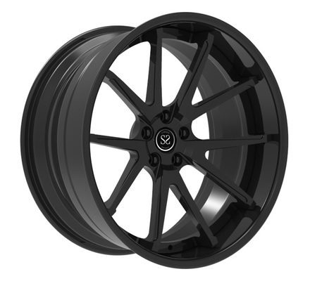 CL63 এর জন্য 21x10 21x12 5x130 5x112 চাকা স্তব্ধ সাটিন কালো নকল